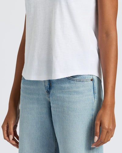 Womens Staple Relaxed Slub V-Neck Tee 4-Pack