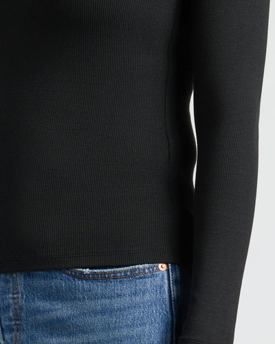 Womens Ribbed Long Sleeve Scoop Neck Tee 6-Pack