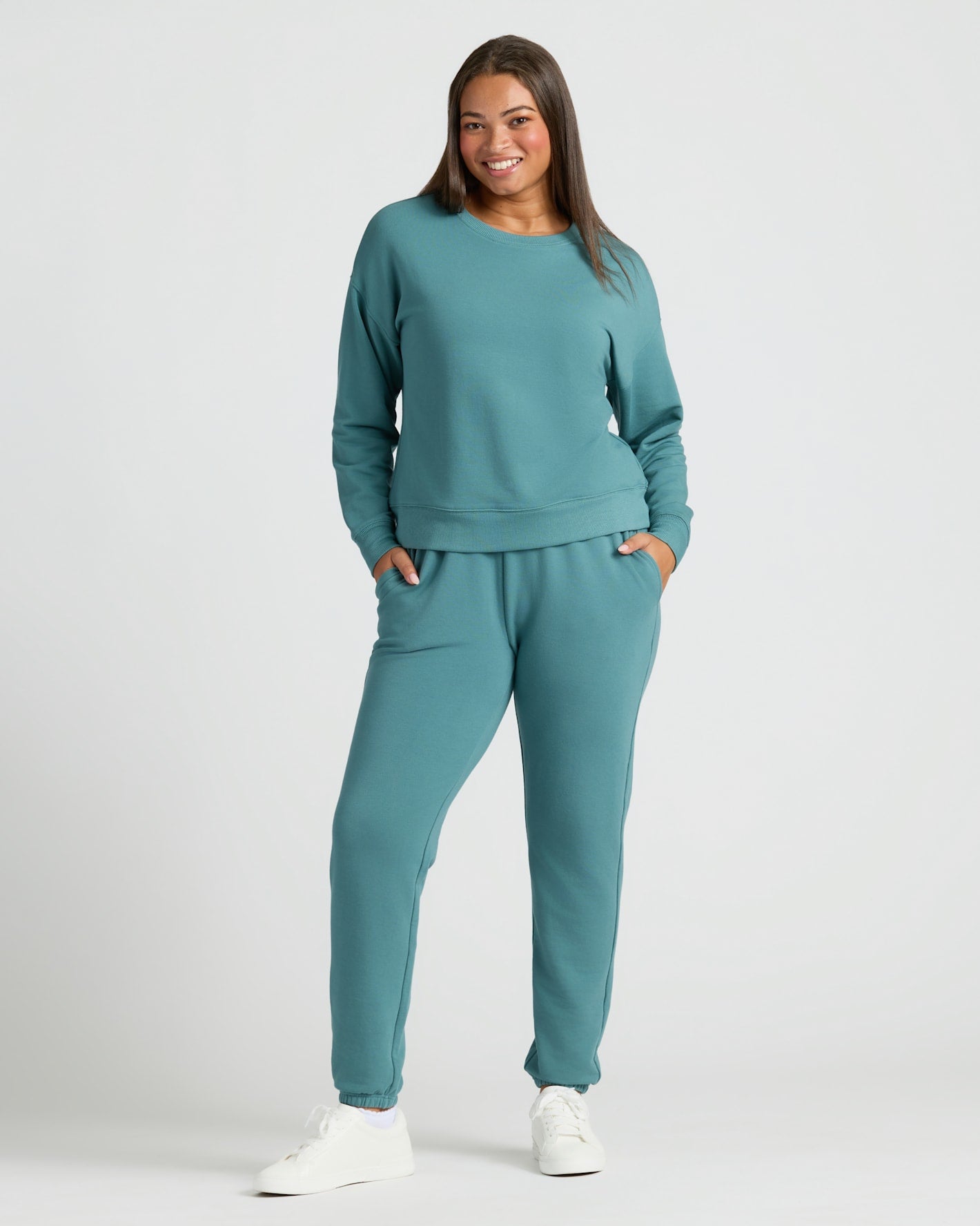 Womens Stormcloud Slouch Pullover Crew