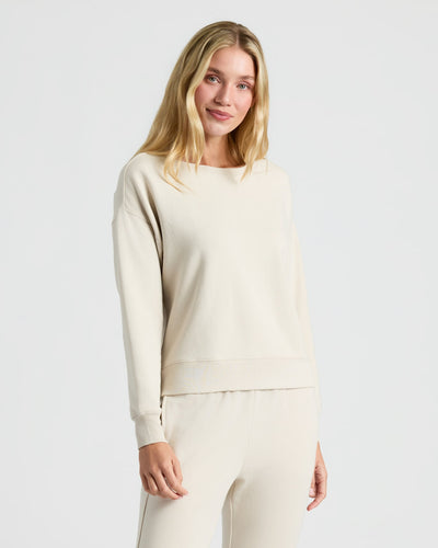 Pullover Crew & Jogger Set - Oatmeal