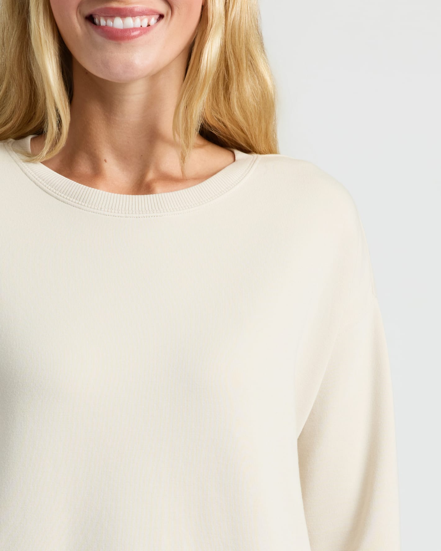 Womens Oatmeal Slouch Pullover Crew & Relaxed Jogger 2-Pack - True