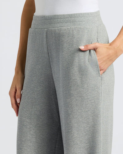 Waffle Henley & Waffle Pants Set - Heather Gray
