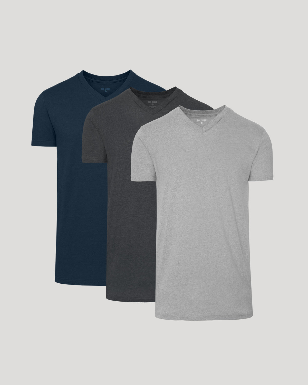Men's Tall Classic V-Neck T-Shirt - Premium Cotton Blend, Tall Fit Tee.