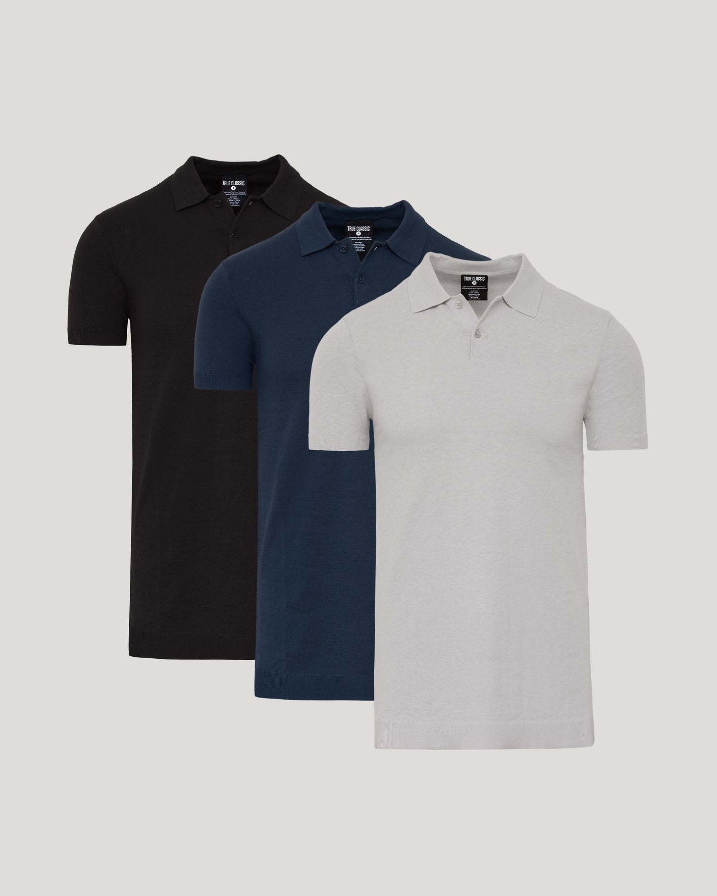 True Classic Tall Dressy Polo Shirt 3-Pack