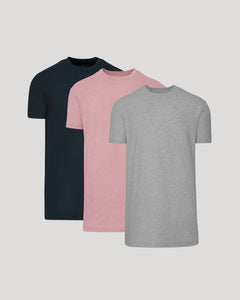 True ClassicClassic Tall Straight Hem Crew Neck T-Shirt 3-Pack