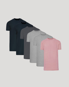 True ClassicTall Straight Hem T-Shirt 6-Pack