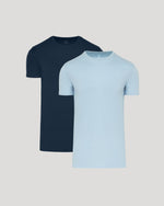 Navy & Ether Classic Tall Premium Pima Crew 2-Pack