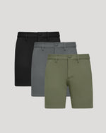 Lot de 3 shorts chino intemporels de 23 cm