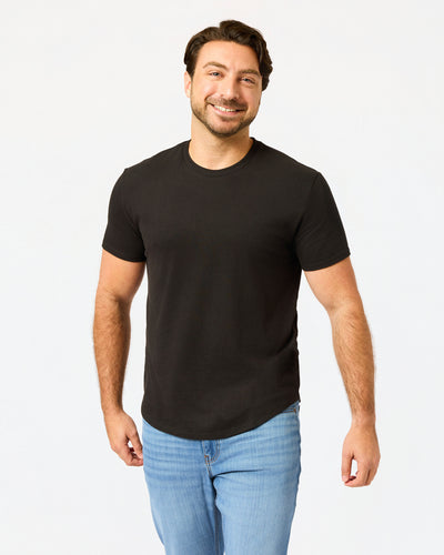 Short Classic Curved Hem Crew