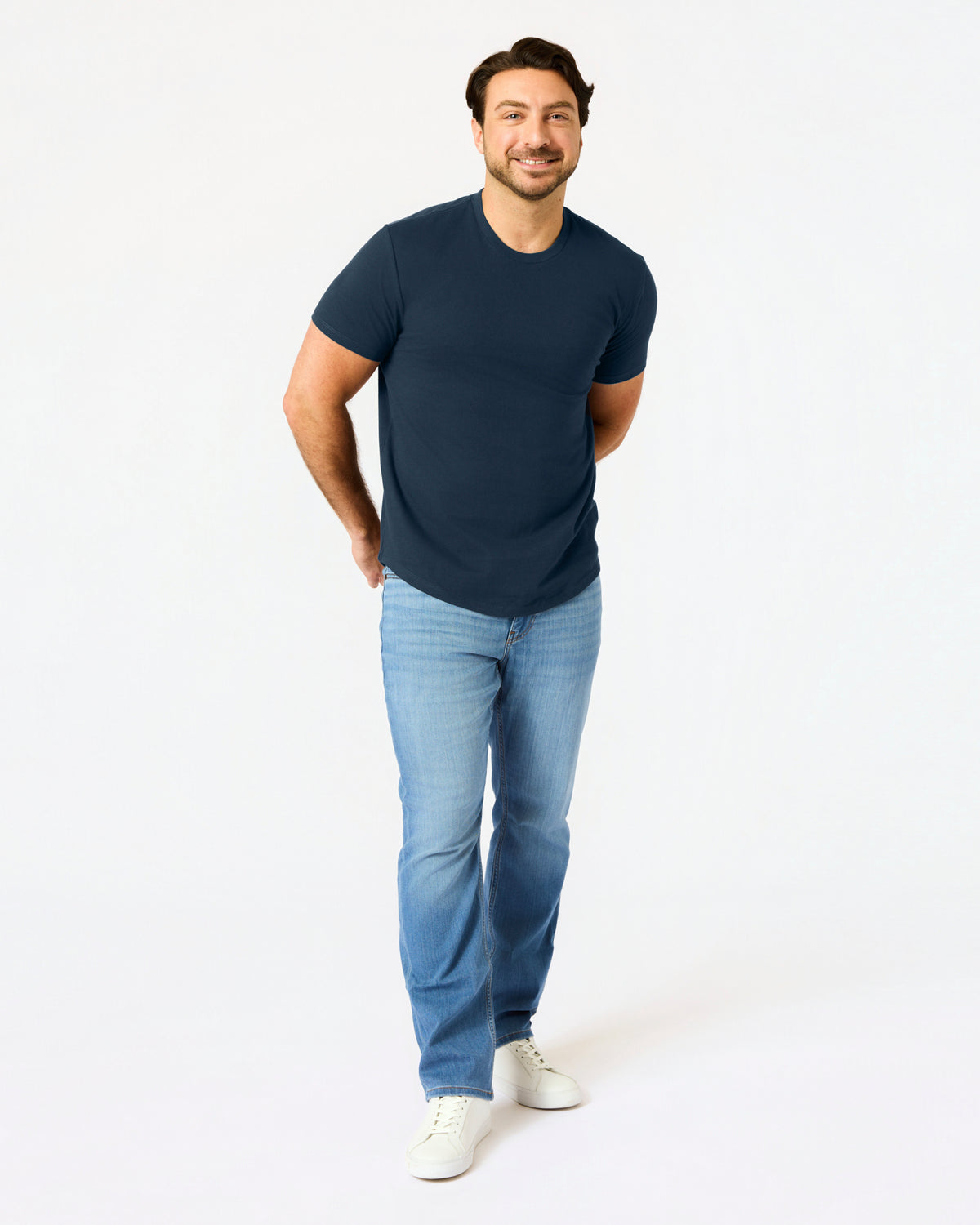 Short Classic Curved Hem Crew 6-Pack