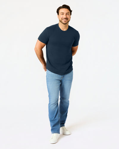 Short Classic Curved Hem Crew