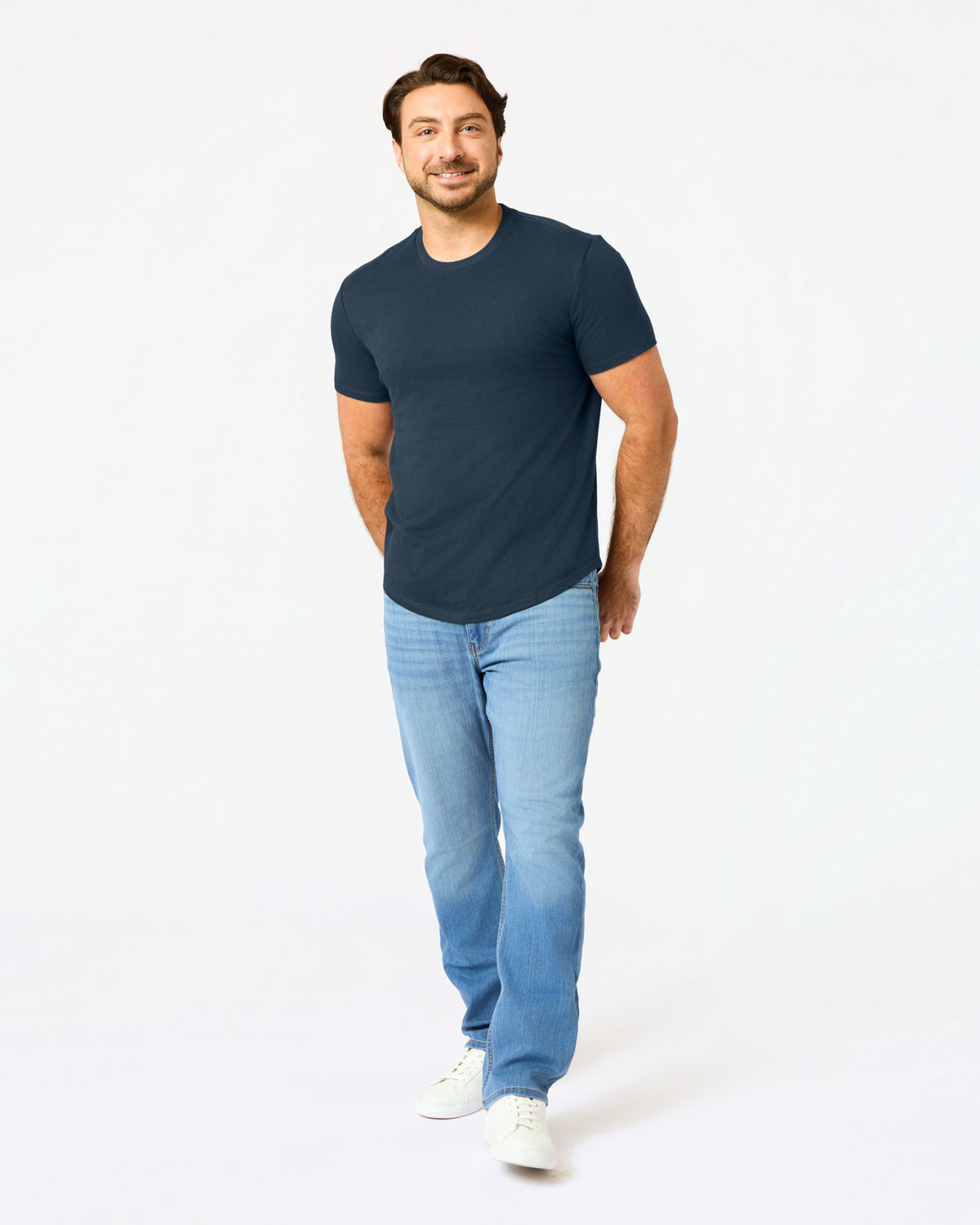 Short Classic Curved Hem Crew 3-Pack