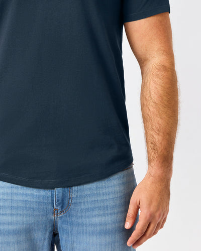 Short Classic Curved Hem Crew
