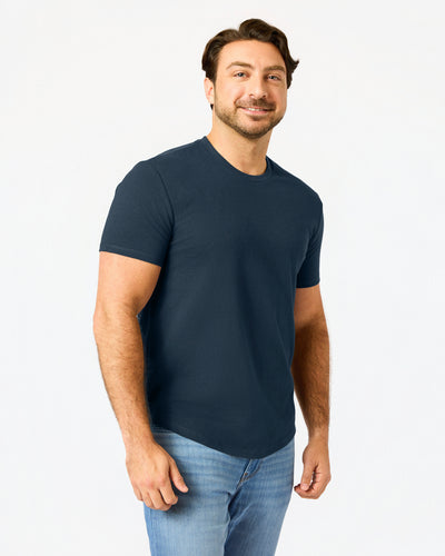 Short Classic Curved Hem Crew