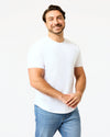 All White Short Classic Curved Hem Crew 3-Pack