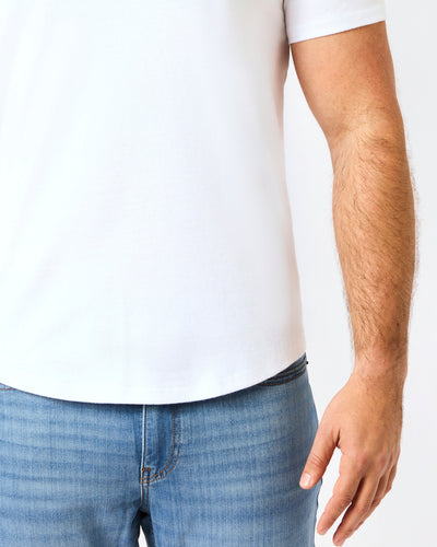 Short Classic Curved Hem Crew