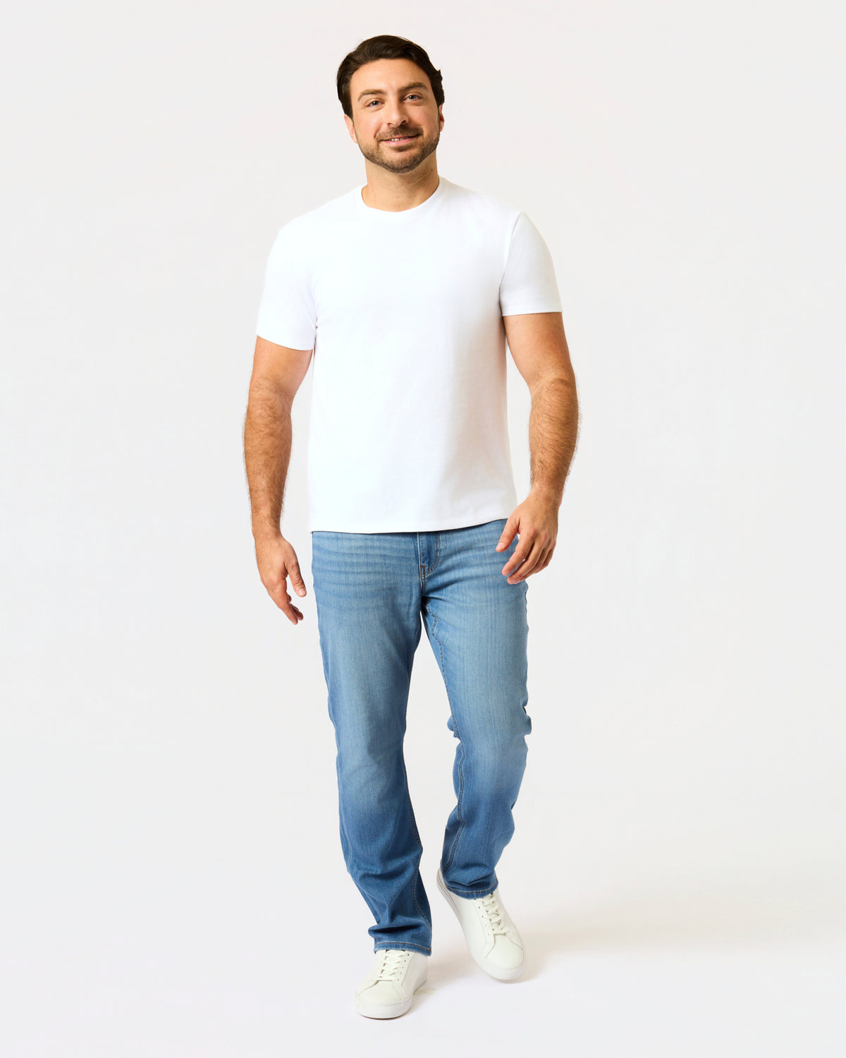 All White Short Heavyweight Crew 3-Pack