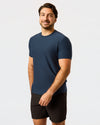 Navy Short Active Crew Neck