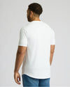 White Tall Heavyweight Curved Hem Crew