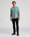 Heavyweight Curved Hem Henley 3-Pack