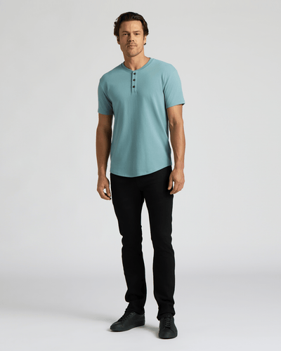 Heavyweight Curved Hem Henley