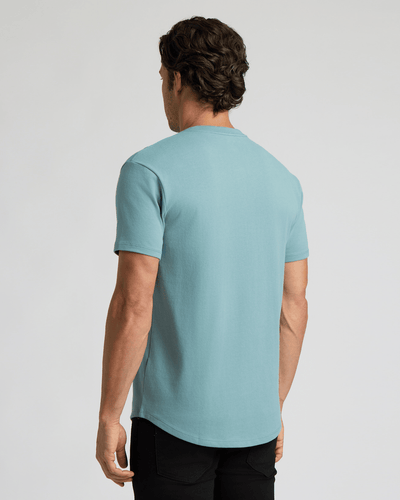 Heavyweight Curved Hem Henley