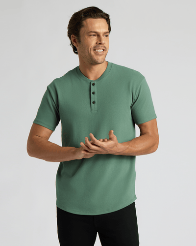 Heavyweight Curved Hem Henley