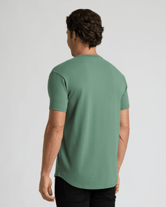 True ClassicNeo Fern Heavyweight Curved Hem Henley