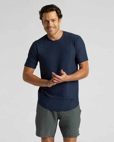 Active Curved Hem Crew