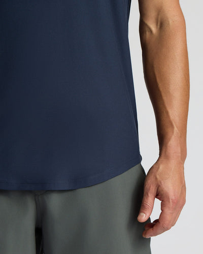 Active Curved Hem Crew