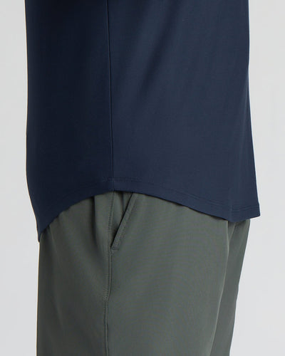 Active Curved Hem Crew