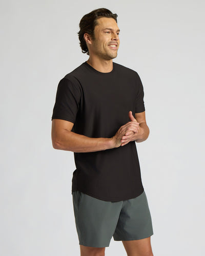 Active Curved Hem Crew