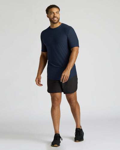 Tall Active Curved Hem Crew