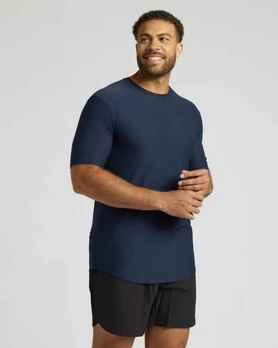 Tall Active Curved Hem Crew