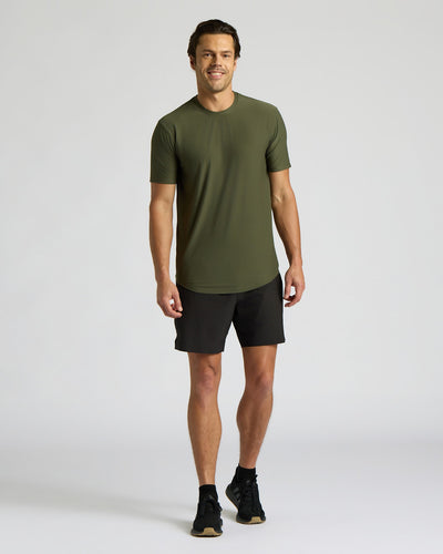 Active Curved Hem Crew