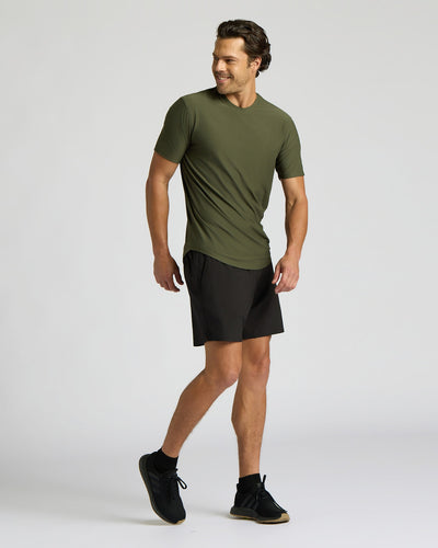 Active Curved Hem Crew