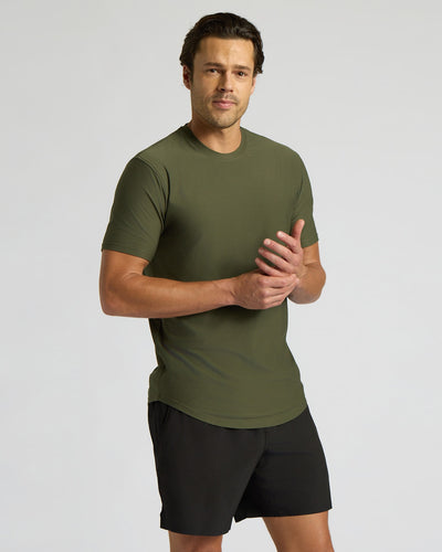 Active Curved Hem Crew
