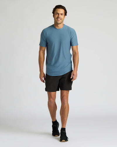 Active Curved Hem Crew