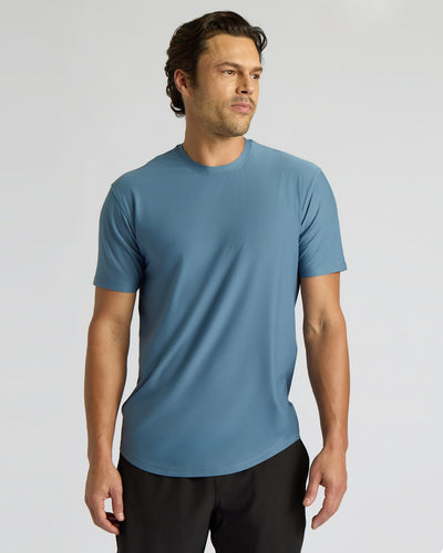 Active Curved Hem Crew