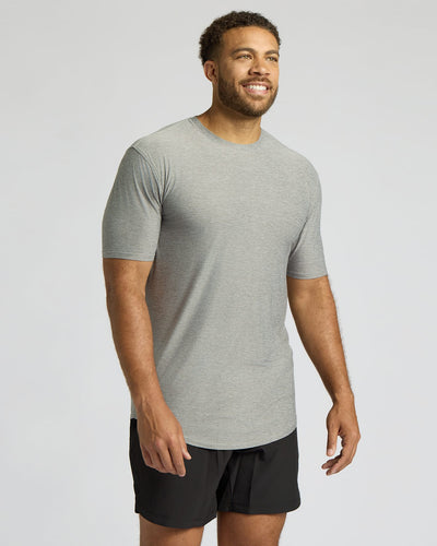 Tall Active Curved Hem Crew