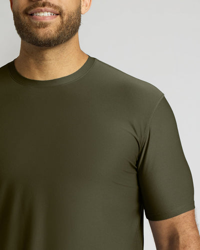 Tall Active Curved Hem Crew