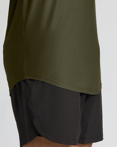 Tall Active Curved Hem Crew