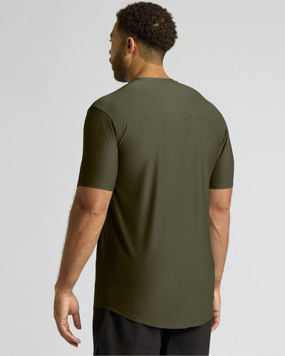 Tall Active Curved Hem Crew
