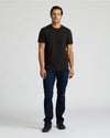All Black Heavyweight Curved Hem Crew 3-Pack