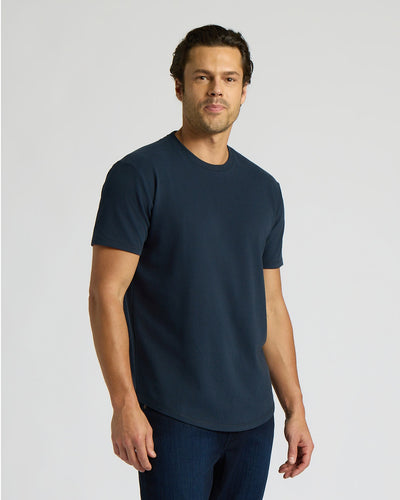 Heavyweight Curved Hem Crew