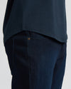 Navy Heavyweight Curved Hem Crew