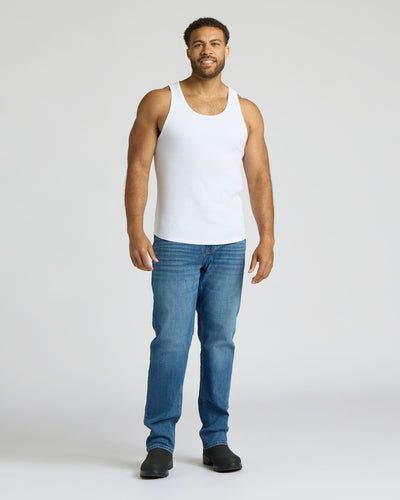 Ribbed Curved Hem Tank