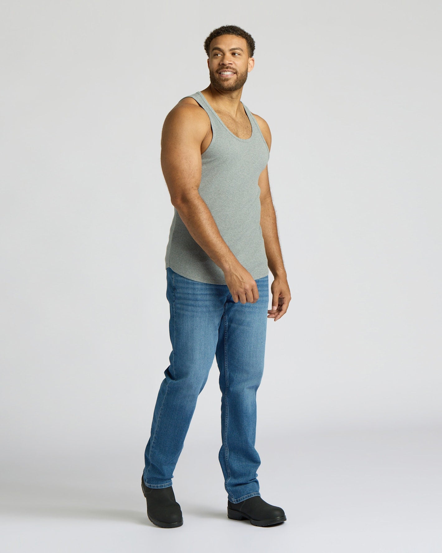 Ribbed Curved Hem Tank 3-Pack