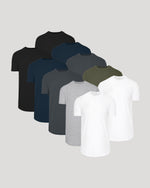 Wardrobe Classic Tall Curved Hem Crew 10-Pack