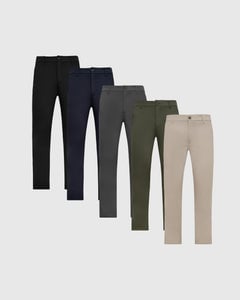 True ClassicWeekday Comfort Chino Pants 5-Pack